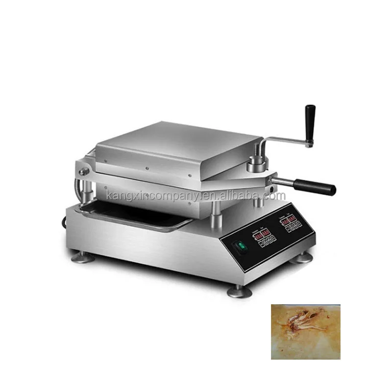 Making Pressing Shrimp Pancake Squid Cracker Baking Grill Roaster Seafood Fossil Cake Machine