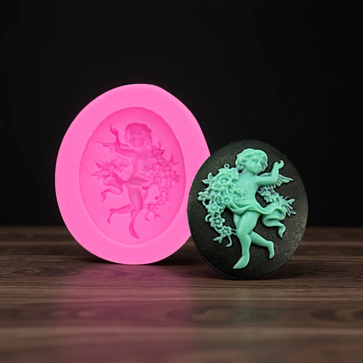 Angel Boy DIY Dessert Silicone Mold for Gummy Chocolate Cake Jelly Ice Cookie Polymer Clay Baking Supplies