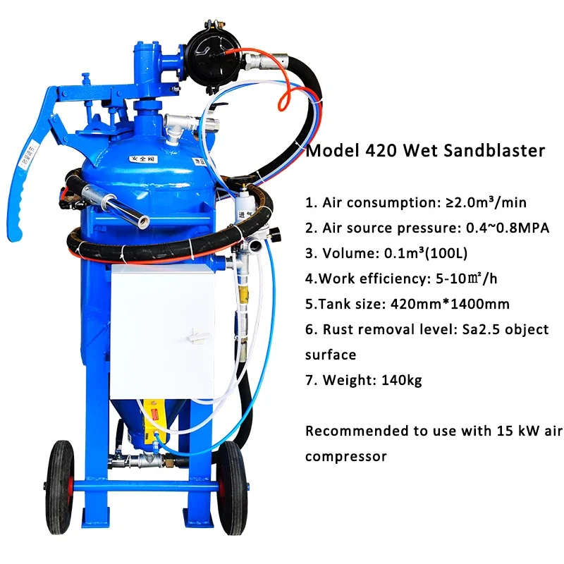 

Wet Sandblaster Equipment Sand Blasting Machine for