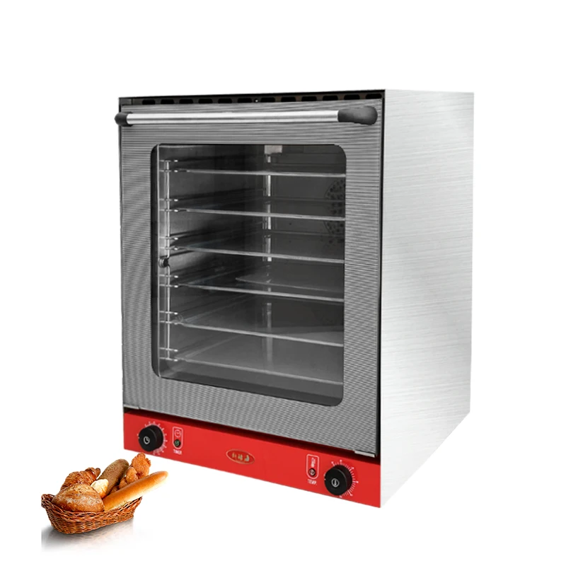 

Lar Capacity 6-Plate Commercial Electric Oven Puff Macaron Biscuit Moon Cake Hot Blast Double Fan Timing for Bread Production