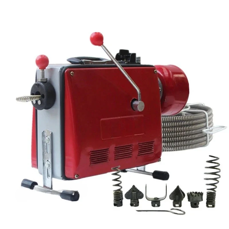 0D Full-automatic Pipe Profsional Sewer Dredger Toilet Floor Drain Dredging Cleaning hine