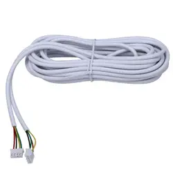 5M 4P Kabel Avvr 4*0.12 4 Draad Koperen Lijn Voor Video Intercom Deurbel Kleur Video Deur Telefoon Deurbel Bedrade Intercom Kabel