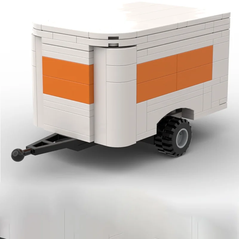 118 قطعة MOC U Haul مقطورة المدينة نموذج اللبنات البناء التعليم الإبداعي الطوب هدايا عيد الميلاد الاطفال اللعب عيد ميلاد