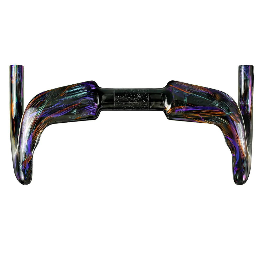 26 Neuer BALUGOE Carbon-Fahrradlenker für Rennradrennen, aerodynamischer Fahrradlenker, fest montierter Lenker, 31,8 mm, UCI-lackierte Version – Detail 4