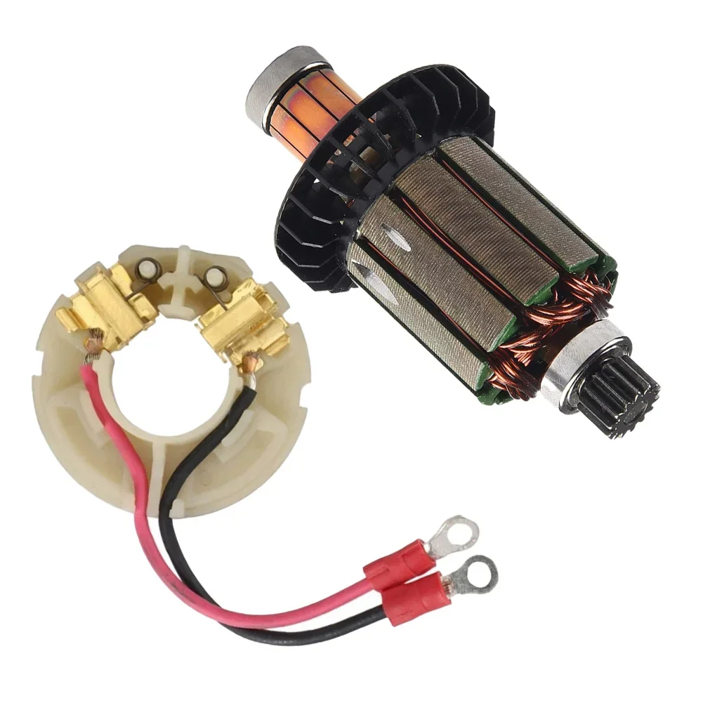 

619301-1 Armature And Carbon Brushes Holder Set For DHP458 BHP458 DDF458 BDF458 Replacement Accessory