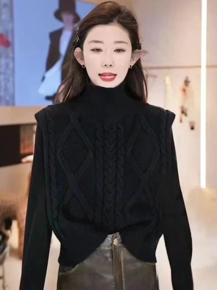 

Women's Knitted Vest Gray Waistcoat Wear To Work Cheap Clothes Clothing Sales Trend 2025 Crochet Female Sweater Loose Cardigan