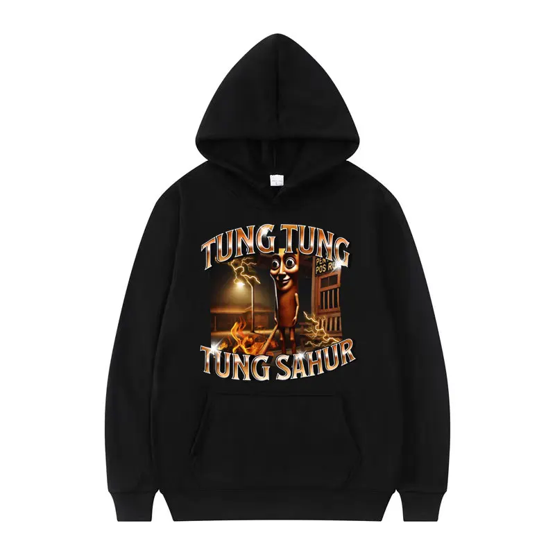 

Tung Tung Tung Sahur Humor Hoodie Funny Baseball Brainrot Meme Hoodies for Men Women Fashion High Quality Oversized Sweatshirts