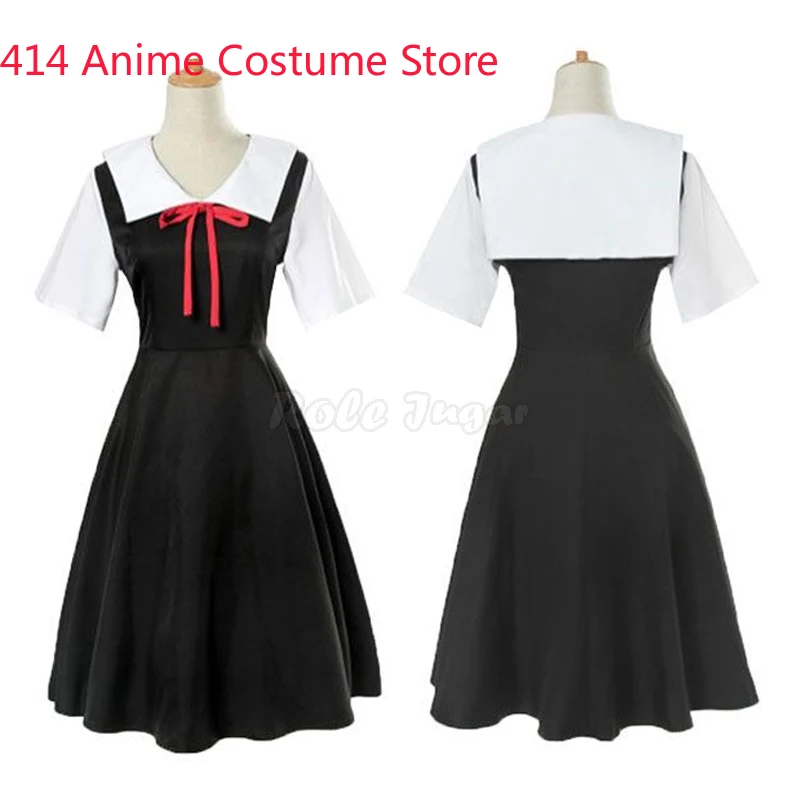 Schattige Kaguya-Sama Liefde Is Oorlog Cosplay Kostuum Anime Shinomiya Kaguya Fujiwara Chika Vrouwen Meisje Halloween Jurk Pruik Cosplay C50c11