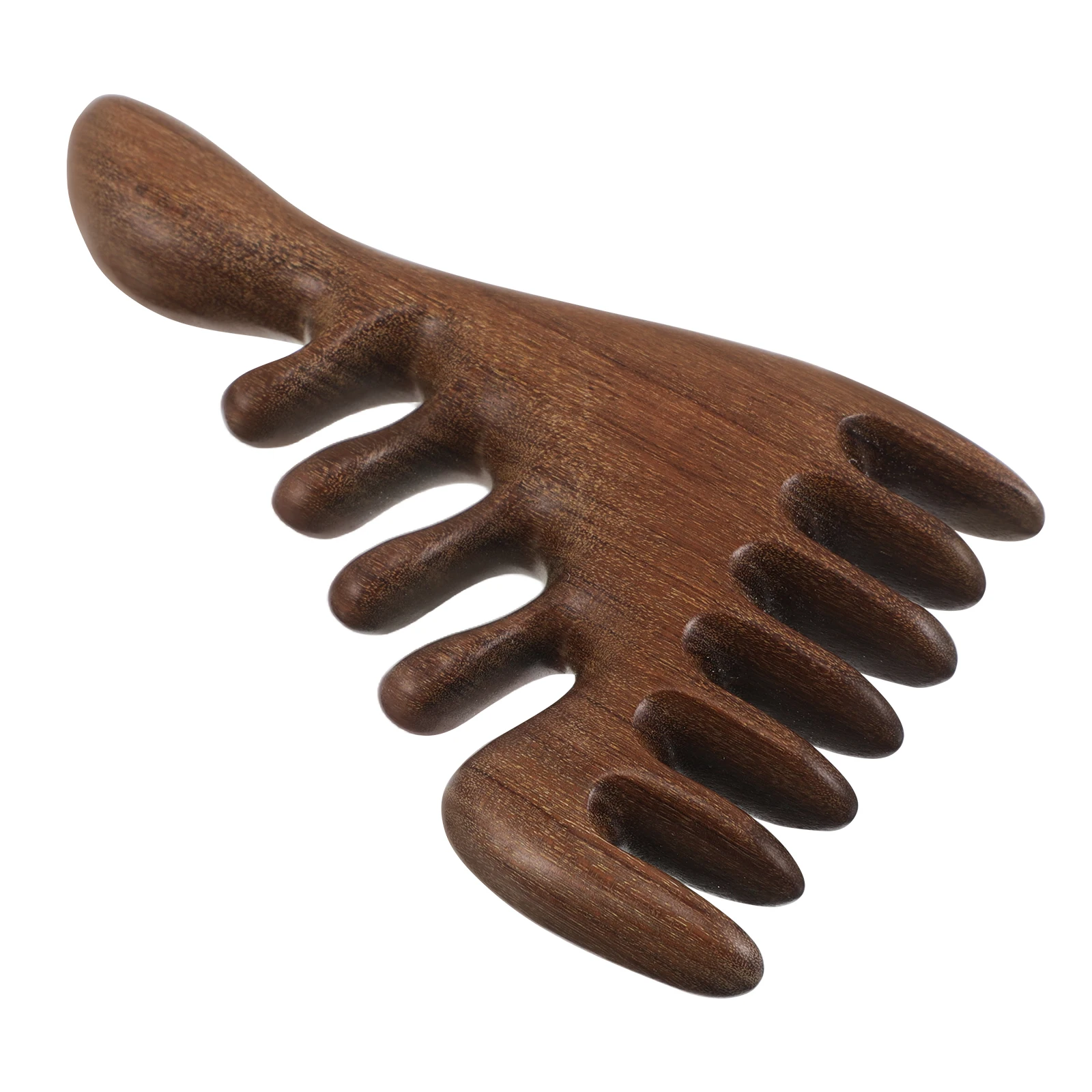 

Golden Sandalwood Massage Comb Wide Tooth Design Scalp Tool Durable Wood Brush Aromatic Relaxation Portable Hair Care Wooden