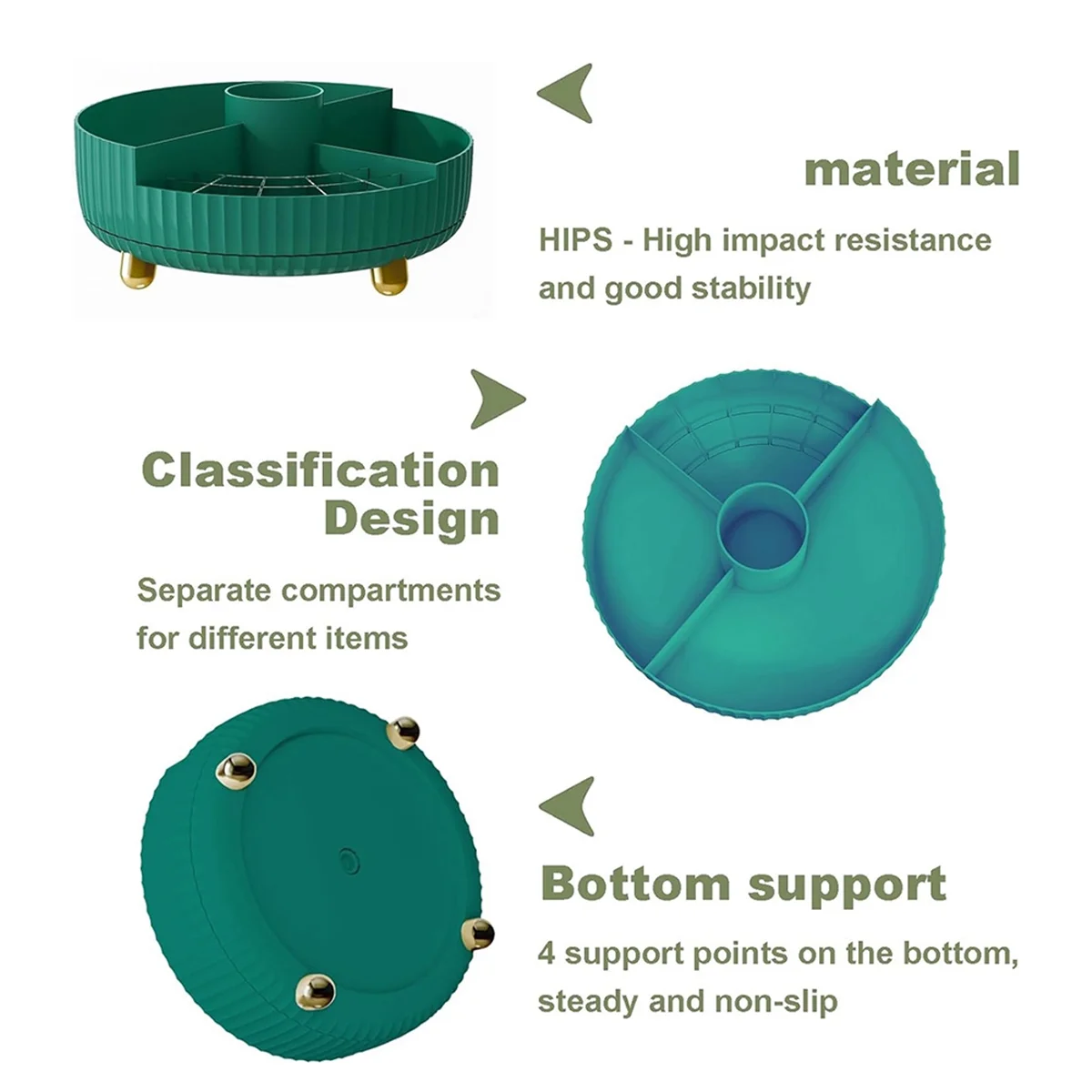 ที่จัดระเบียบเครื่องสำอางแบบหมุนได้สำหรับโต๊ะเครื่องแป้งที่จัดระเบียบในห้องน้ำและที่จัดระเบียบแบบขี้เกียจสำหรับจัดเก็บเครื่องสำอางน้ำหอม