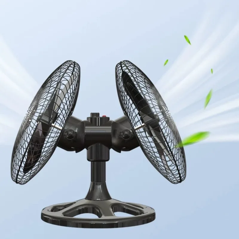 

Commercial 360° Rotating Dual Head Floor Fan High Power 18 Inch Double Side Oscillating Industrial Cooling Fan desk fan
