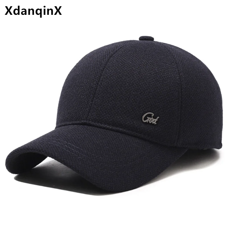 

Winter Men's Cap Plush Thickened Coldproof Earmuffs Hat Warm Baseball Caps For Men gorras женская шапка balaclava şapka kadın 모자