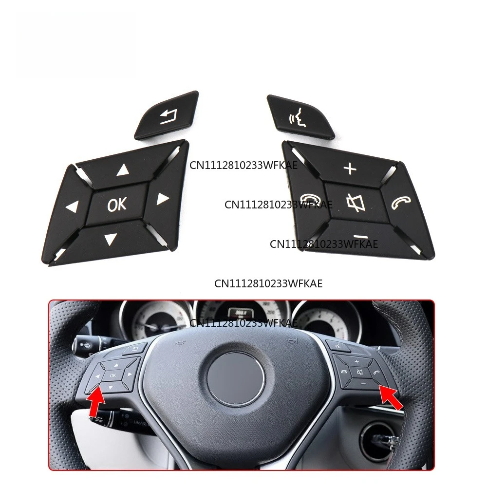 For Mercedes-Benz C/E/A Class, GLK, CLS steering wheel menu control switch buttons X204 W204/212/218/156/176/117/172/246