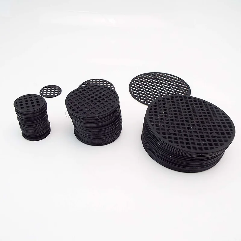 2.5cm 4.5cm 7.5cm Plastic Mesh Round Flower plant Pot tray Hole Bottom Pad for Bonsai Grid Mat Drainage Netting Hole Screen