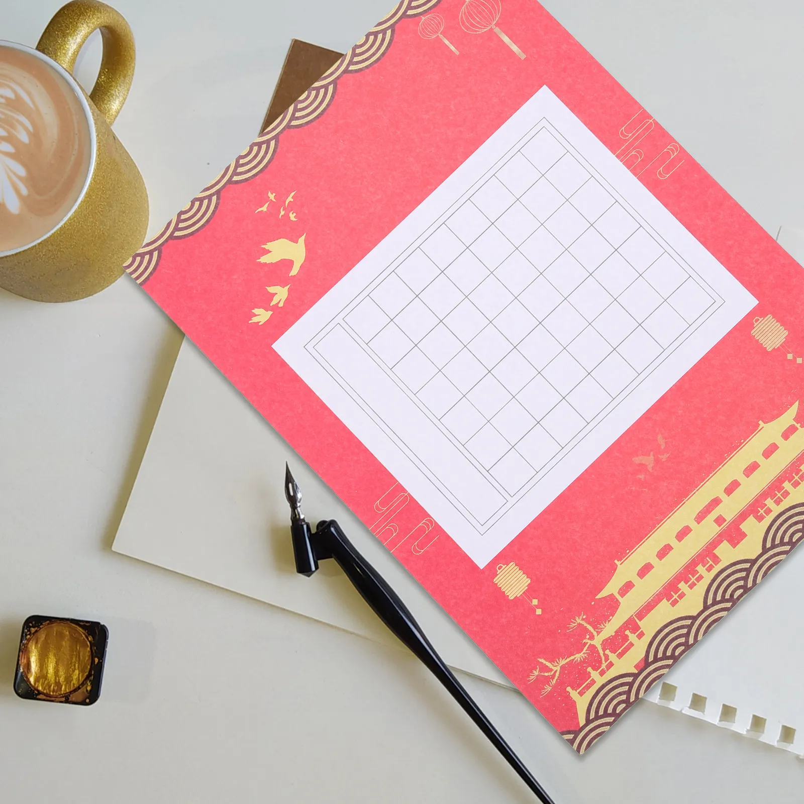 Chinese Calligraphy Paper Book Thickened Lightweight Handwriting Practice Writing Paper Smooth Ink Absorption High Toughness