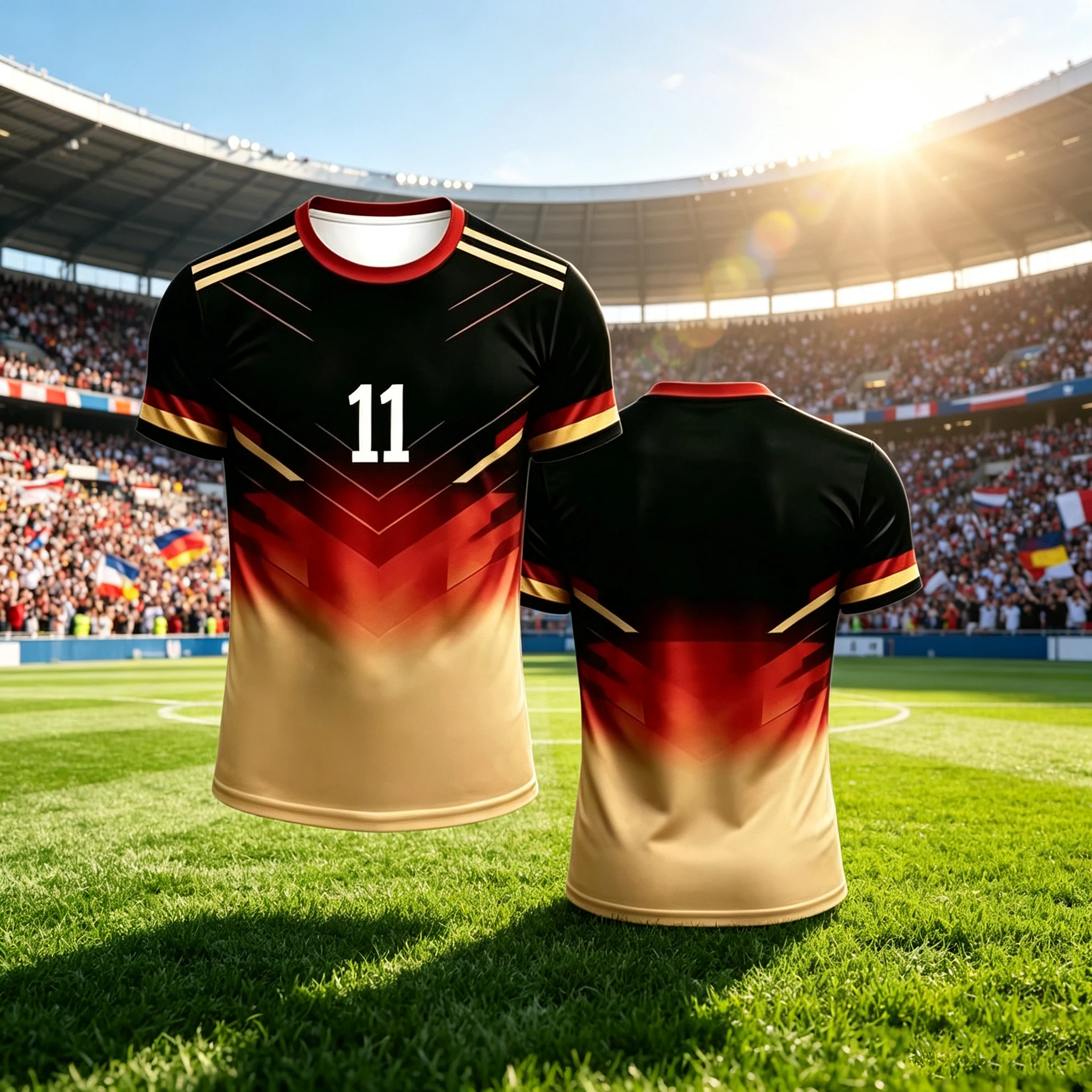 Germany No.11 Football Jersey Men Short‑Sleeve Soccer T‑Shirt National Team Fan Sports Top