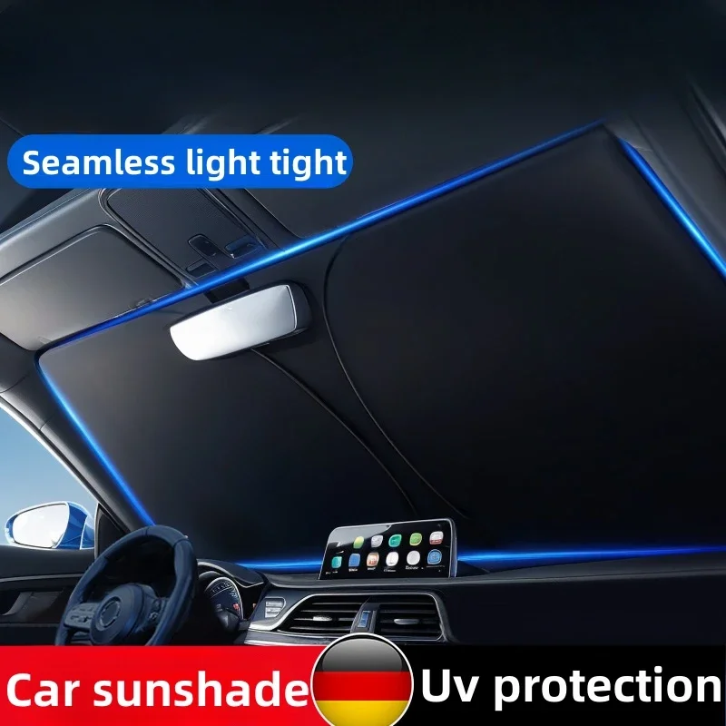 Car Front Window Sunshade Cover Sun Shade Windshield Visor Windscreen Folding Auto UV Protection Curtain Styling Accessories