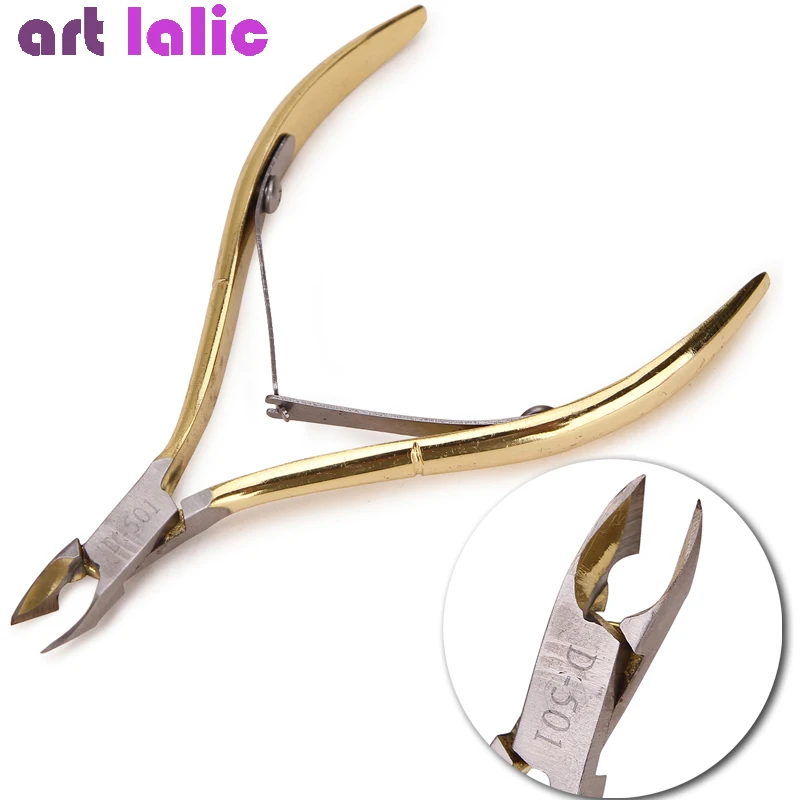 Nail Cuticle Nipper Double Spring Stainless Steel JAW 1/4-Best Nail Tool to Remove Dead Skin on Finger and Toe Cutter