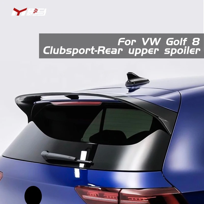 Generation Clubsport style Hot Selling ABS Plastic black Rear Trunk Spoiler For vw golf 8 mk8 GTI 2021 2022 2023 body kit