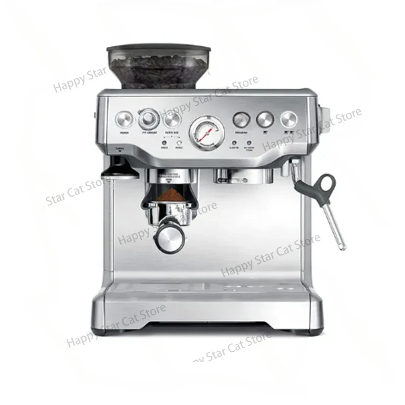 Coffee Machine Semi Automatic Home and Commercial Coffee Maker with Bean Grinding Function 220-240V