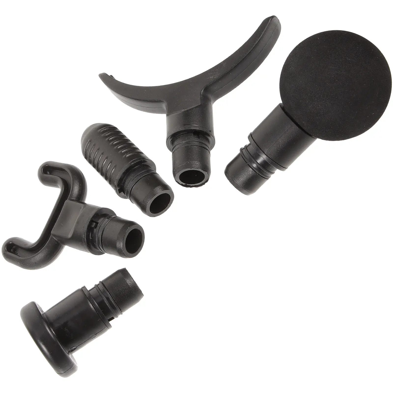 

5 Pcs Replaceable Massager Heads Muscle Relaxation Gym Fitness Attachment Portable Body Tool Adapter