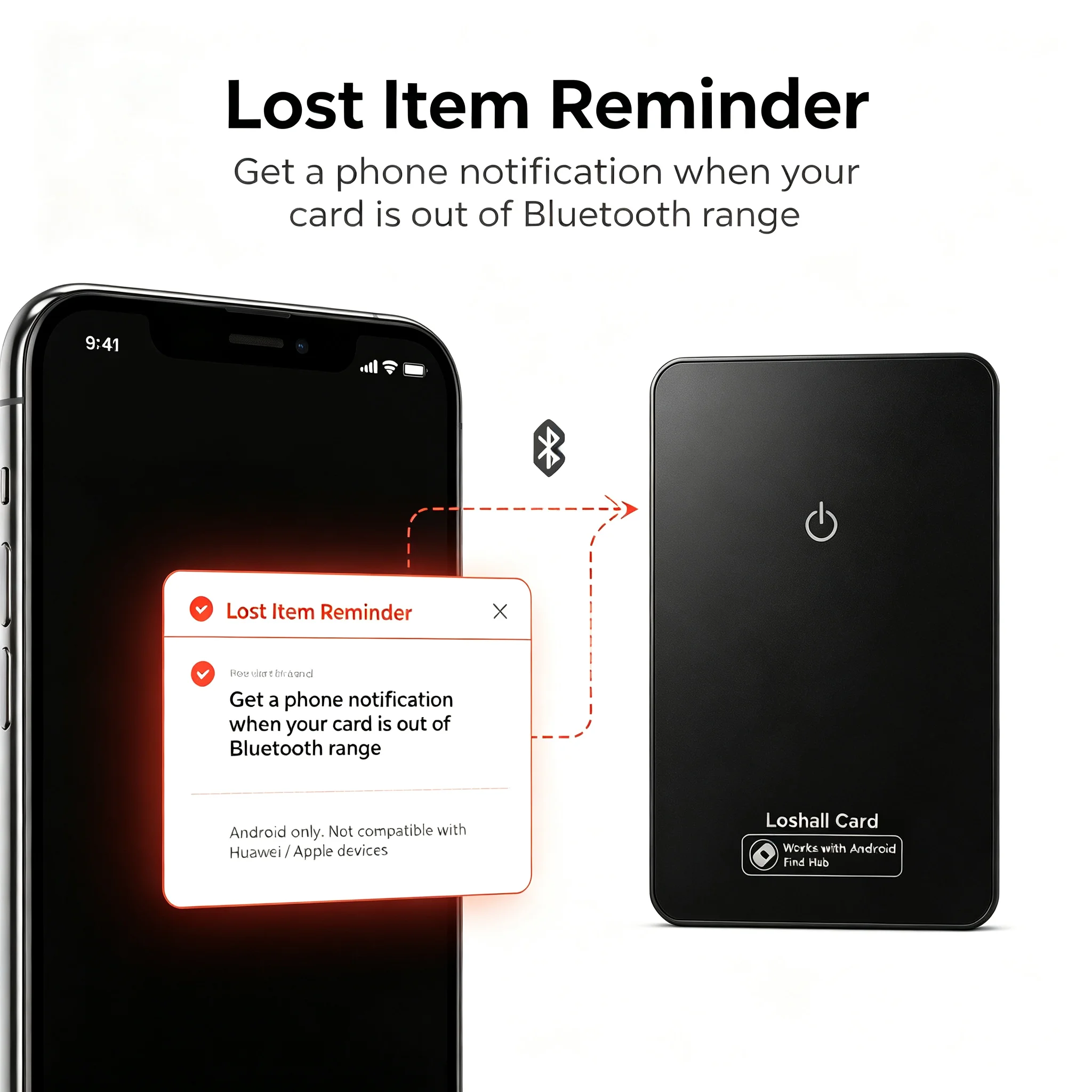 FocusOnPC 2-Pack Wireless Charging Wallet Tracker Card Work with Google Find My Device Thin Item Finder Bluetooth Locator Rechargeable Waterproof Smart Card Tracker for Luggage Tag Purse Passport Car Pet Keys
