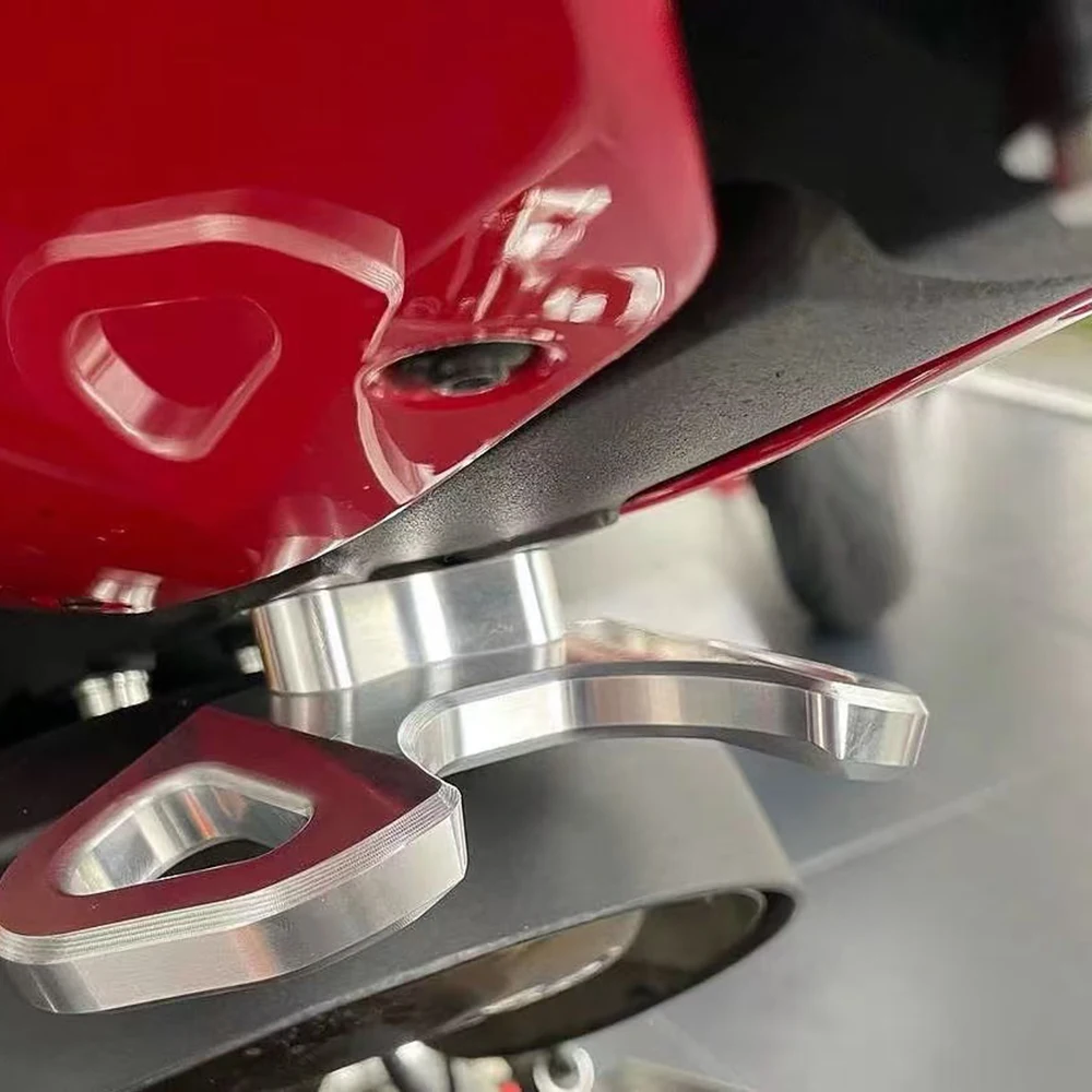 ل Ducati ستريتفايتر V2 و Panigale V2 دراجة نارية السنانير حزام السنانير الجر مساعدة جلد قوس مقطورة تصاعد قوس
