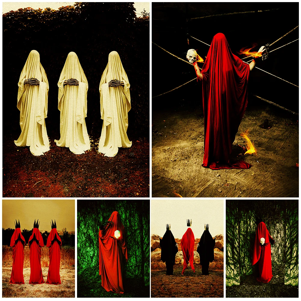 Mysterious Pagan Witchcraft Holy Spirit Vintage Wall Art Canvas Painting An Astrologer Of Pagans Art Poster And Print Home Decor