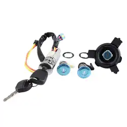 Adatto per Peugeot 206 207 Citroen C2 serratura di accensione serratura della portiera dell'auto serratura del serbatoio del carburante serratura completa dell'auto cilindro della serratura dell'auto senza chip