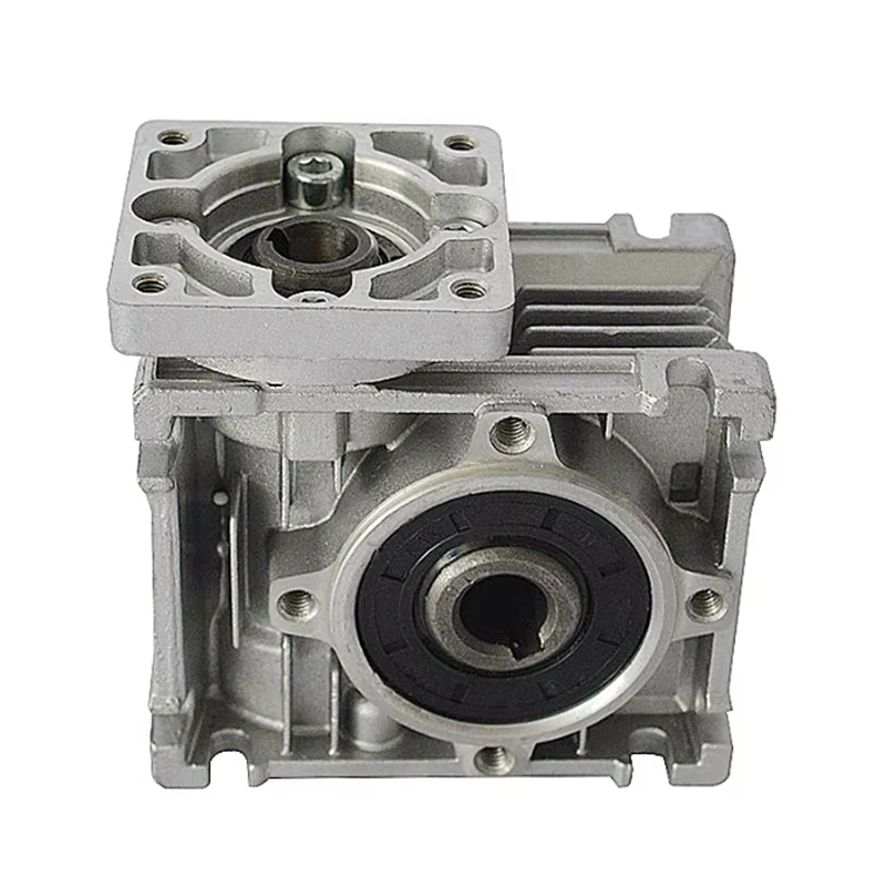 2pcs Reduction Gearbox RV30 Worm Gear Box for Nema 23 Stepper Motor Vertical Output 1:40 10 30 Ratio Gearbox