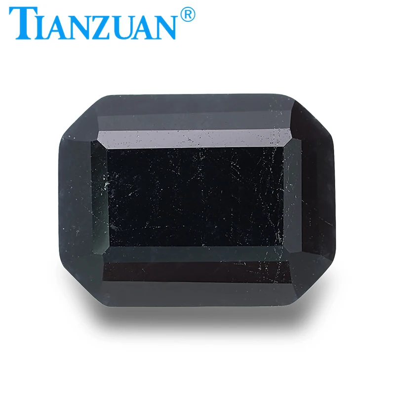 

2.69ct Natural Sapphire Black Color Octagonal Shape Brilliant Cut Loose Gem Stone with GRC Certificate