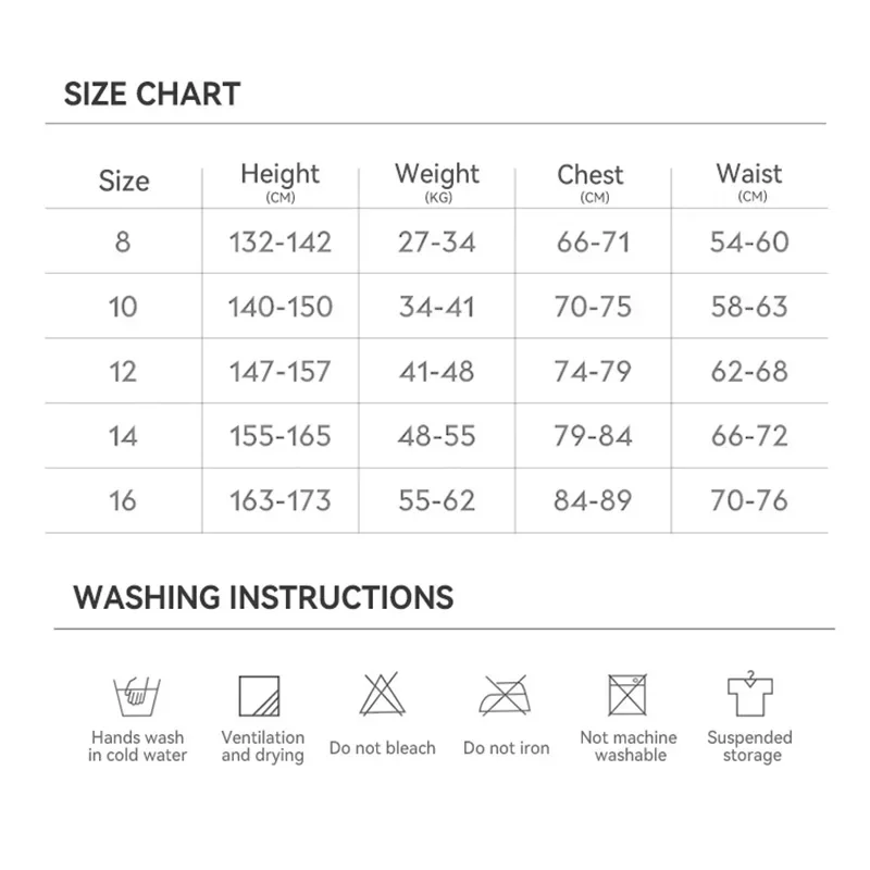 Youth Children's 2.5mm Neoprene Wetsuit Boys Girls Warm One-piece Short Sleeved Teenager Surfing Swimming Snorkeling Diving Suit