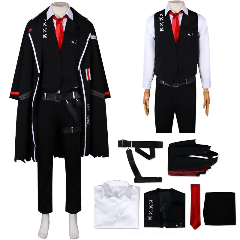 

Limbus Company Uniform YI SANG Cosplay Costume For Men Women Top Pants Coat Accessories Halloween Carnival Party Disguise Suit