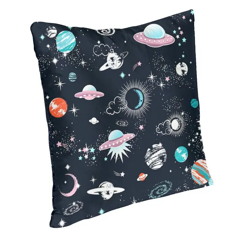 Space Galaxy Astronaut Spaceship Cushion Covers Universe Planet Spaceman Square Throw Pillow Case For Sofa Chair Pillowcase