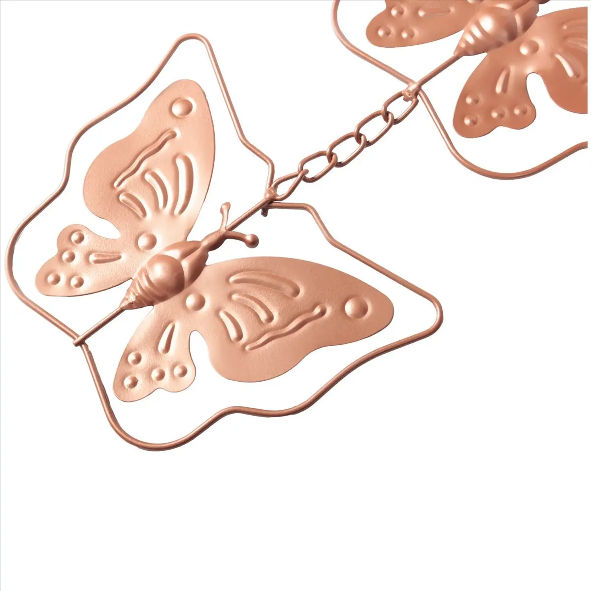 (AIMA) Steel Leaf Rain Chain, Garden Gift for Mom, Gutters, Rain Catcher for Downspout with Adapter, Thick Flower Cups B