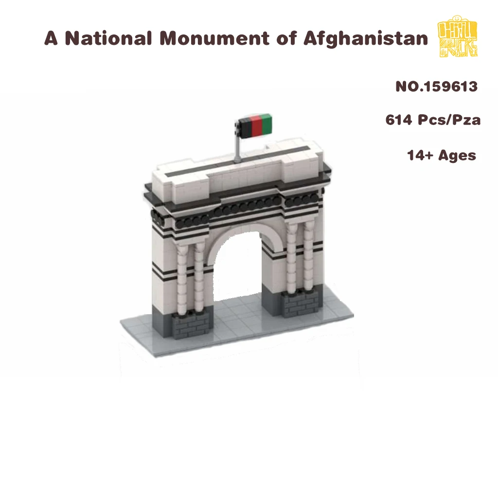 MOC-159613 Een Nationaal Monument Van Afghanistan Model Met Pdf Tekeningen Bouwstenen Diy Speelgoed Verjaardag Kerstcadeaus