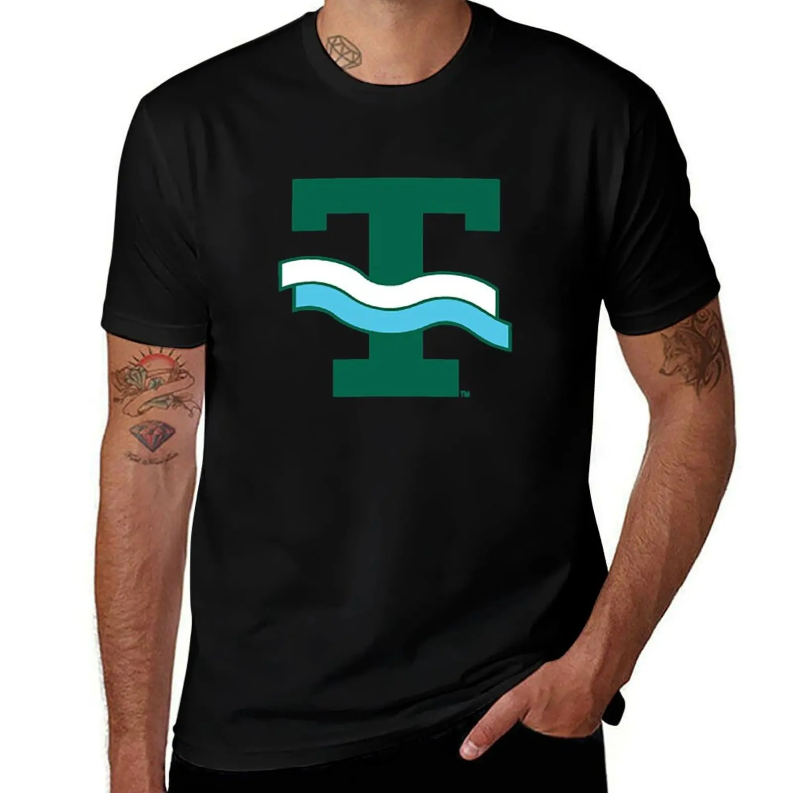 

Tulane University Green Wave Vintage Logo T-Shirt t shirts with prints funny t shirts man T-Shirt