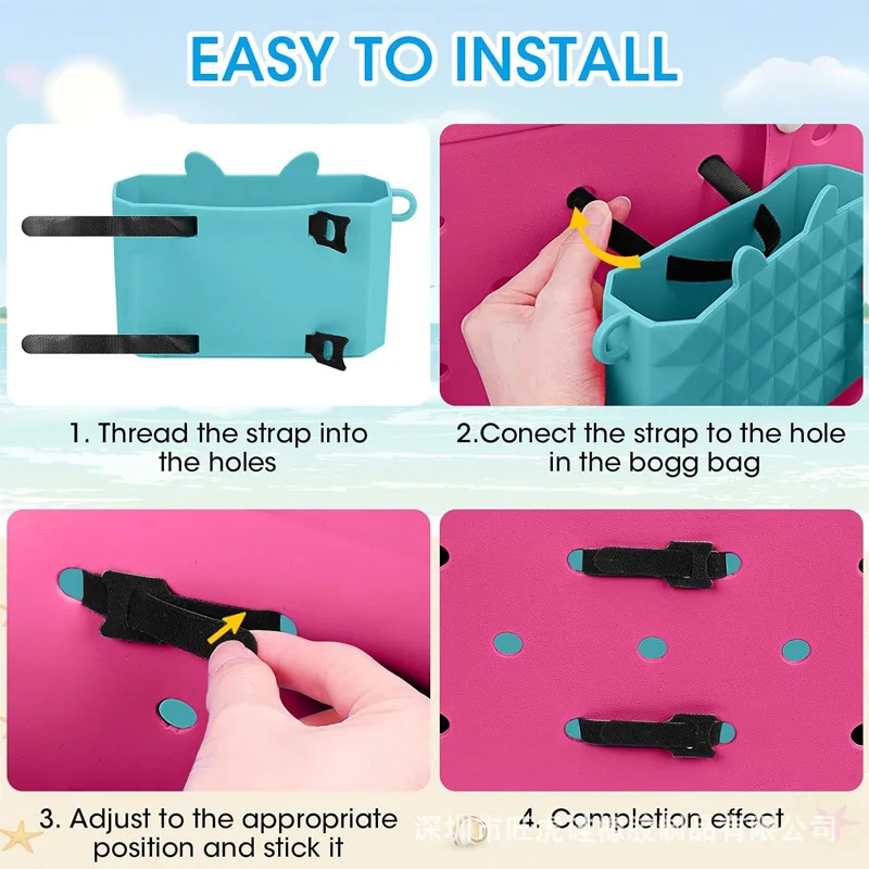 Silicone Phone Holder for Bogg Bags Connector Camping Hiking Beach Bag Phone Holder Sunglasses Handbags Tote Insert Accessories