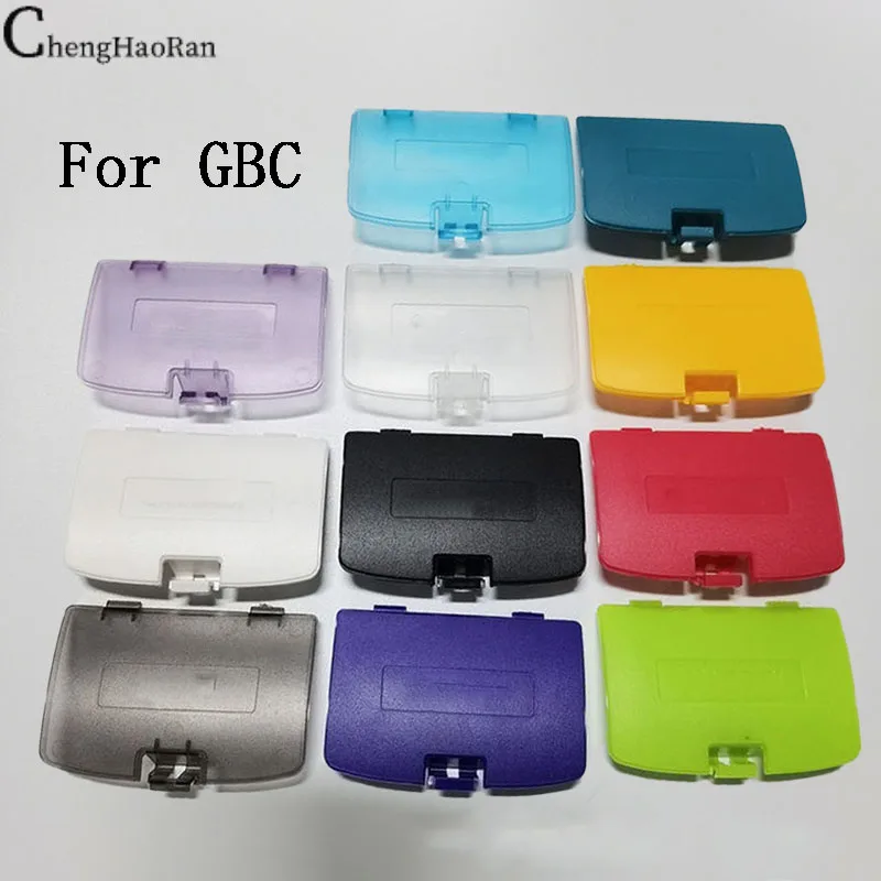 ChengHaoRan 2PCS For Nintendo GBC Game Console Back Cover Game Boy Case Battery Compartment Cover Color Accessories