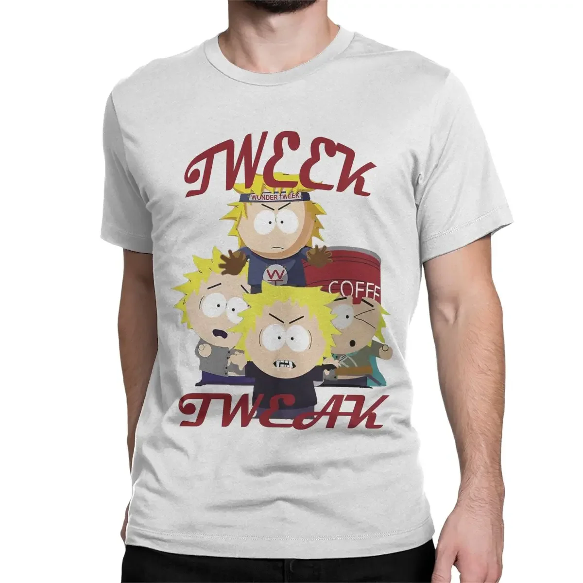 Tweek Tweak Southparks T-Shirt Men Casual Cotton Tees Crewneck Short Sleeve T Shirts Plus Size Clothing