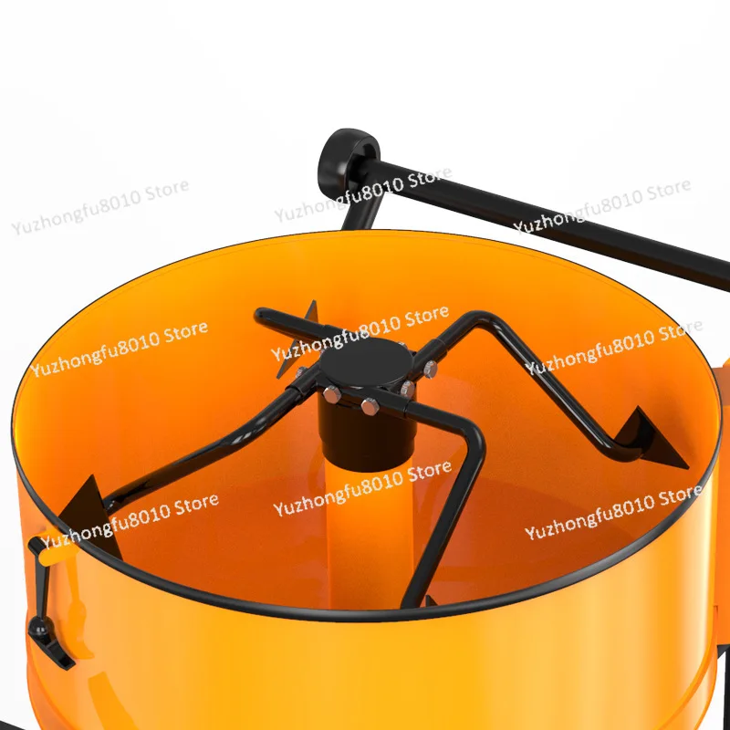 خلاط خرسانة قرصي متحرك سعة 200 لتر، خلاط هاون أسمنتي قسري، محرك متين 2.2 كيلو وات #3