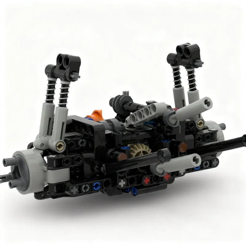215pcs MOC Technical Convenient Simple Rear Axle Differential Model Building Blocks Architecture Festival Gifts Toy Brick