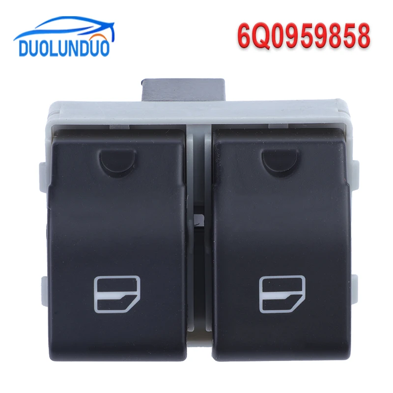 New Hight Quality Power window single switch 4pins 6Q0959858 6Q0959858A 6Q0959858A01C  6Q0959858A9B9 For Volkswagen 2001 2002