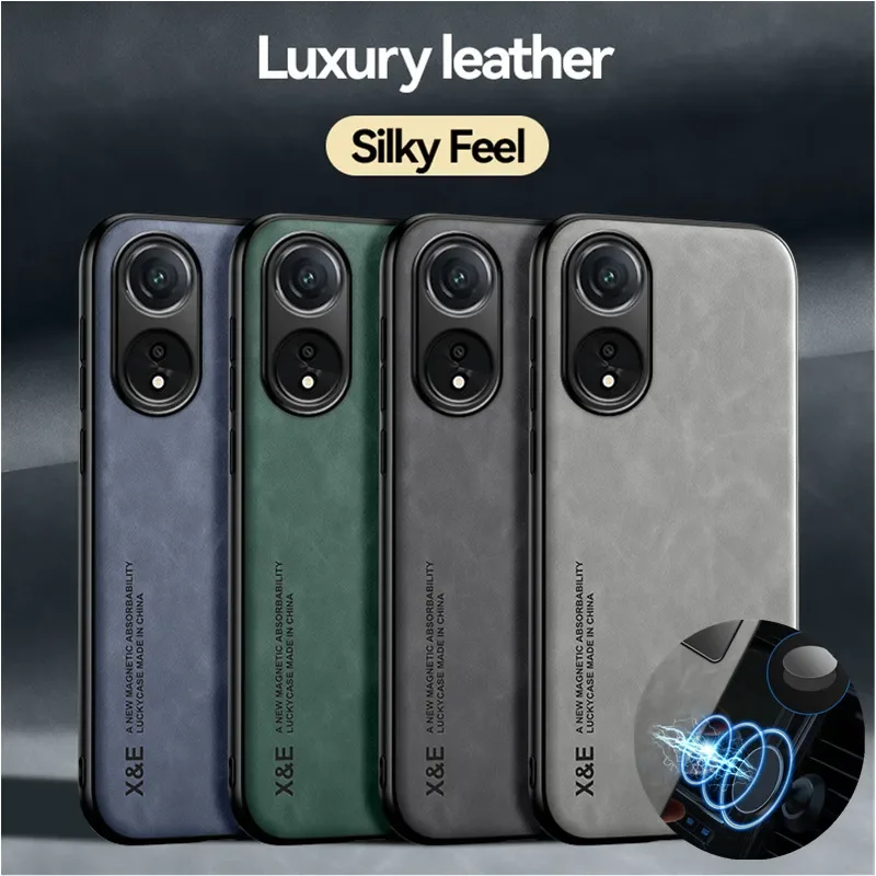 Shockproof Case for OPPO A79 A78 A58 A38 A18 A98 5G A17 A57 A57S A95 Protective Cover Car Magnetic Holder Protection Phone Coque