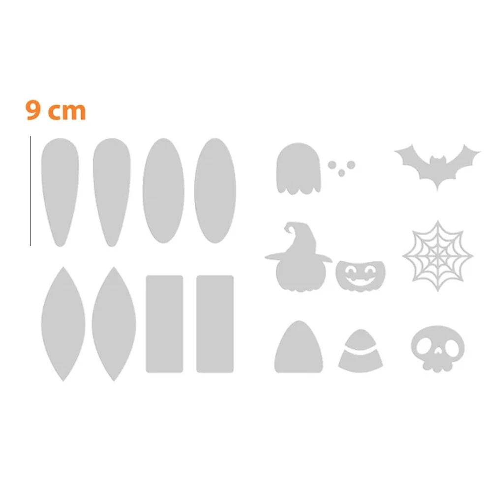 Halloween Bat Snap Clip Metal Cutting Dies Snapclip Hair Clip Template Scrapbook for Leather Craft DIY Handmade