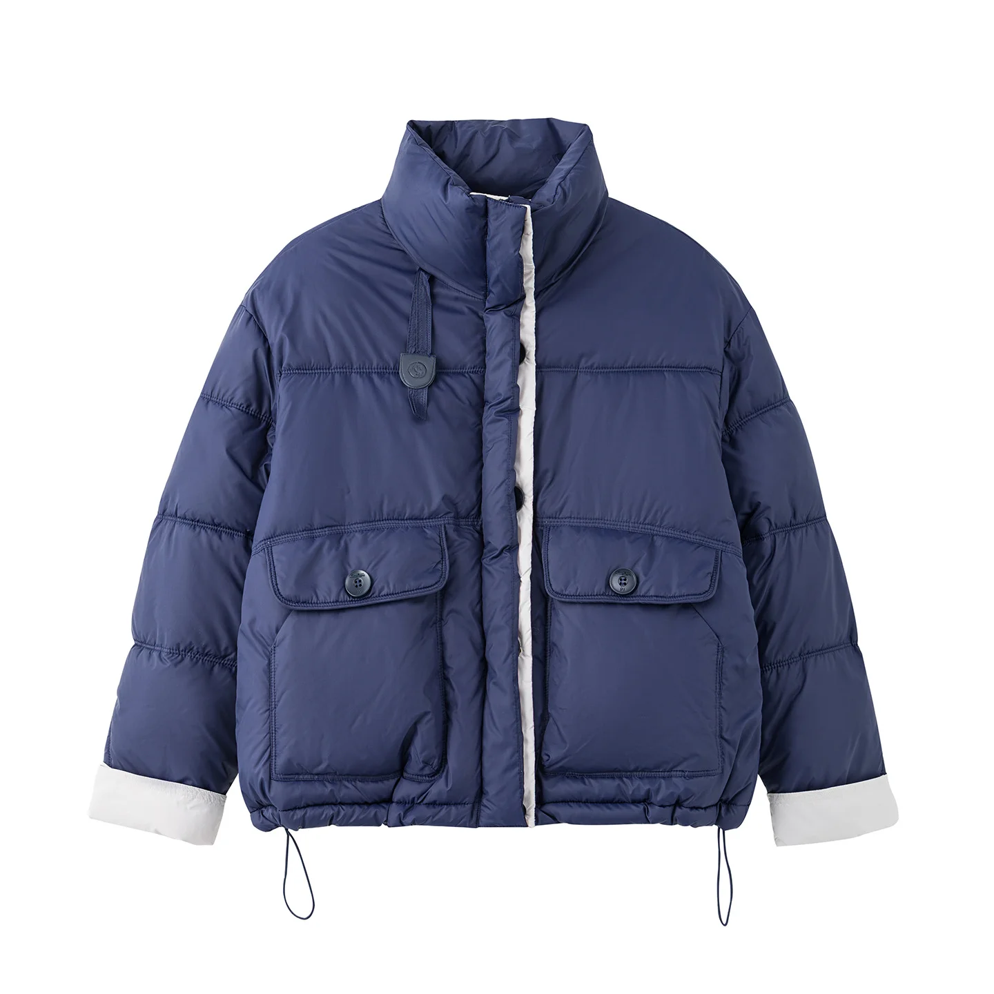 

Корейский стиль, короткая хлопковая куртка с воротником-стойкой, ретро цветная зимняя новинка, топ с длинными рукавами, женская универсальная свободная верхняя одежда