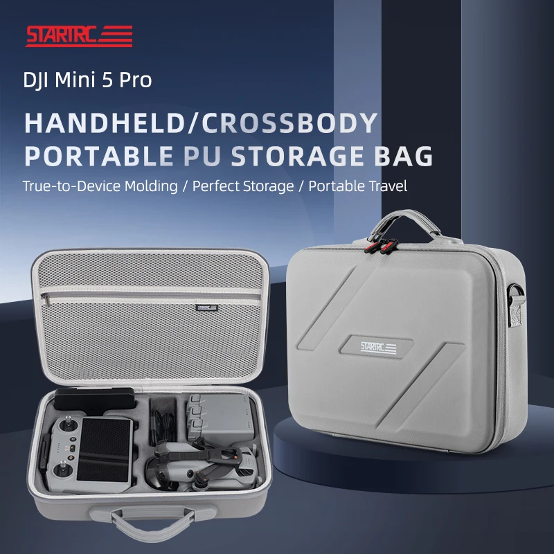 

Suitable for DJI Mini 5 Pro Shoulder Bag, Suitable for DJI Mini 5 Pro Accessory Storage Box, PU Integrated Storage Box Only Bag