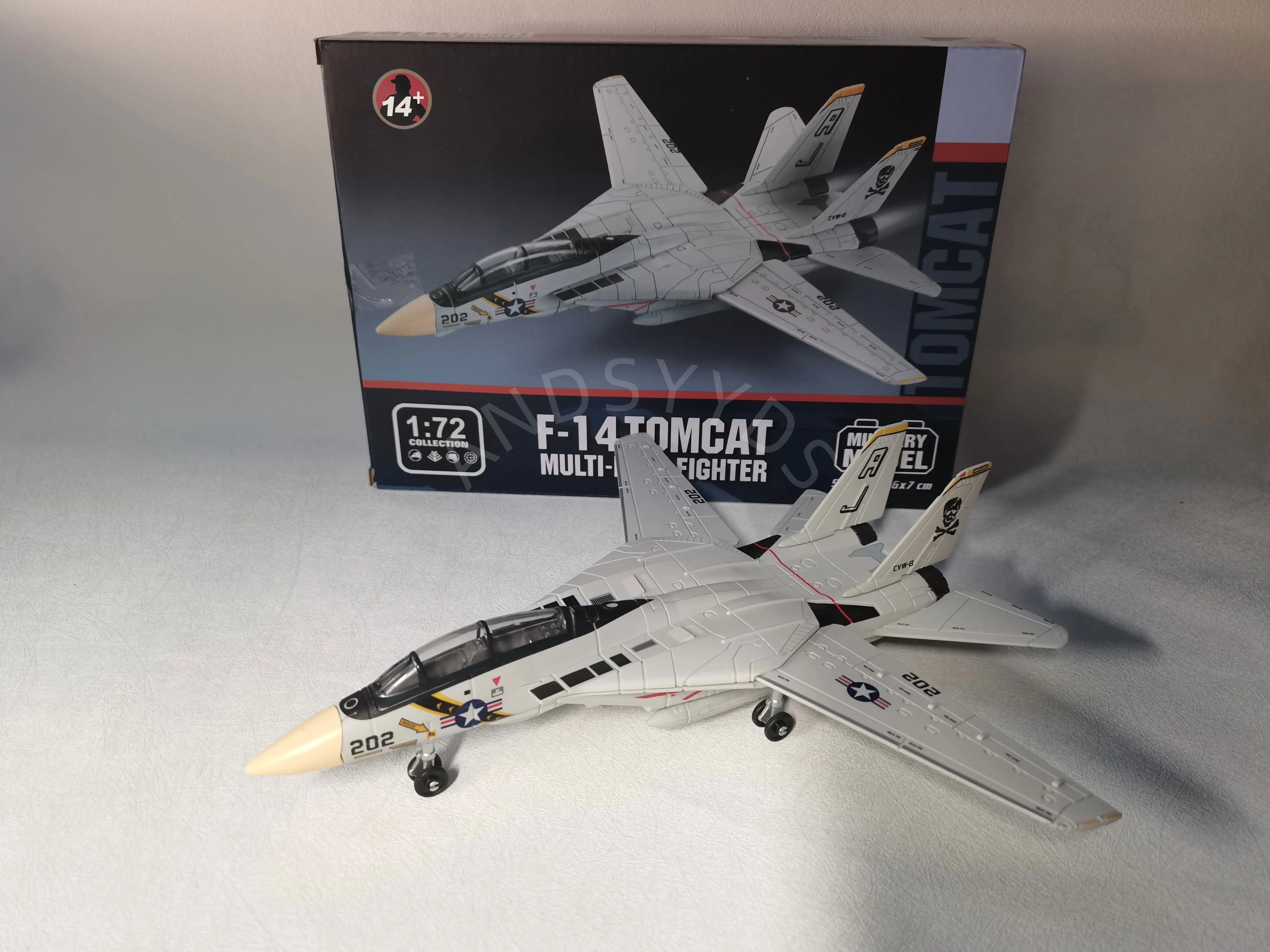 1/72 Toy Plane F14 Panda Multi Purpose Fighter Non Gluedtoy airplane for kids Model Building Souvenir Collection