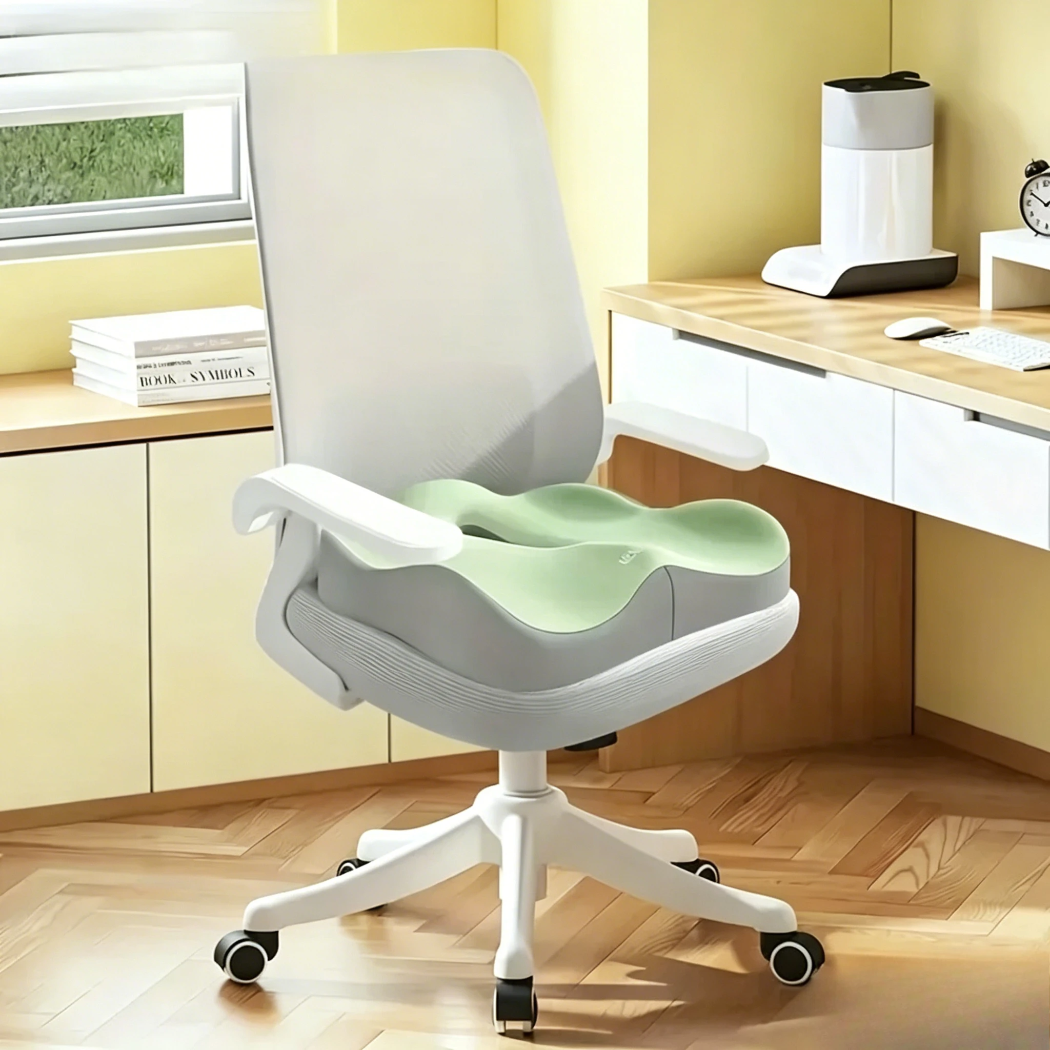 For Car Office Home Chair Universal 3D Ergonomic Memory Foam Seat Cushion Washable Polyester Soft Hip Support