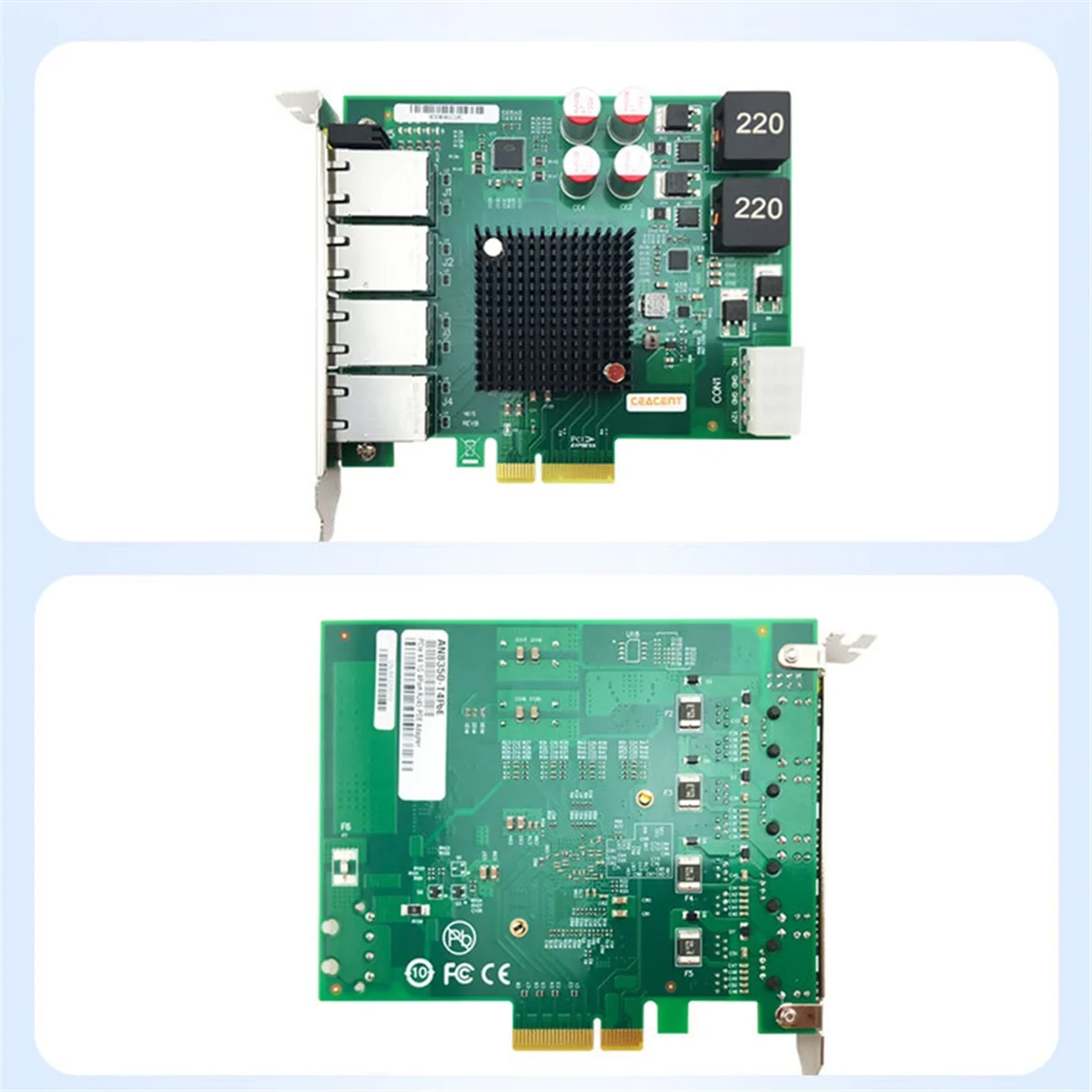 البيع بالتجزئة! بطاقة شبكة Vision Frame Grabber I350T4POE Intel I350AM4 Chip، رباعية المنافذ RJ-45x4، PCIe2.0 X8 POE #6
